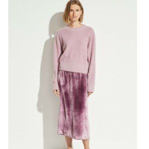 Vince Shimmery + Lightweight Velvet Skirt for Spring